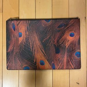 Peacock Feather Clutch Bag